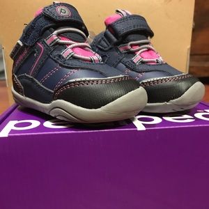 Pediped Grip N Go Girls Toddler Baby Sneaker Shoes